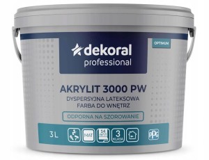 Farba Lateksowa Akrylit  Mat 2.8L Baza LN
