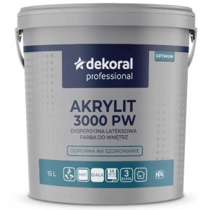 Farba Lateksowa Akrylit 15L Biała