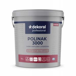 Farba Polinak 3000 Mat 15L Biała